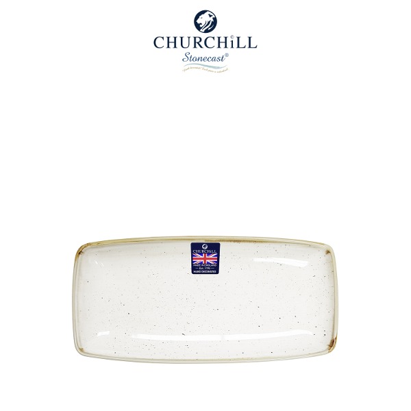[처칠]스톤캐스트 오블롱사각 접시 발리화이트(29.5cm)